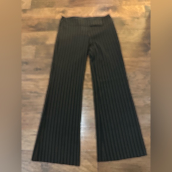 Seduction Black and Brown Striped Pants - Picture 1 of 4